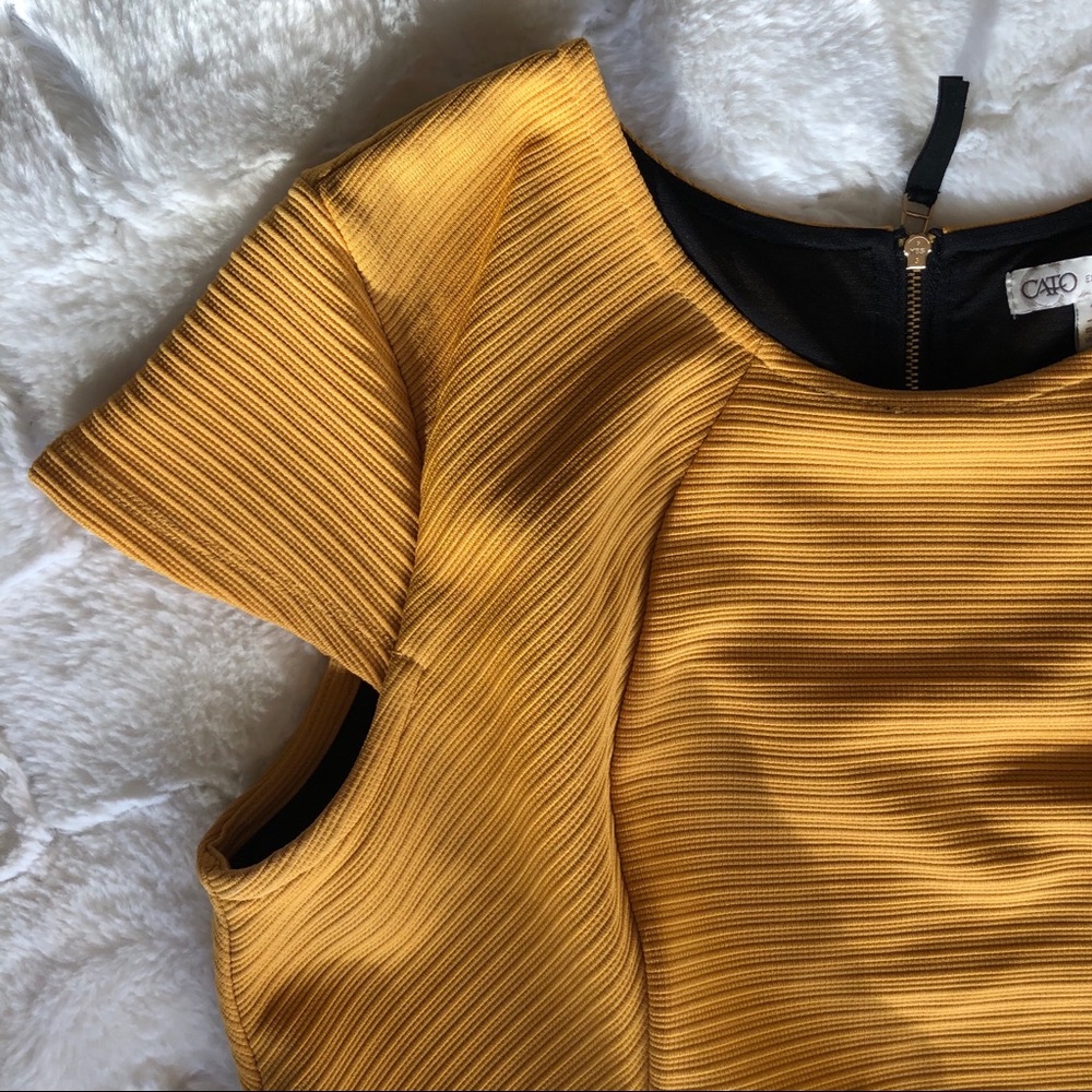 Cato Gold Midi Dress